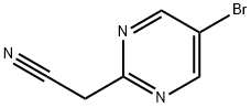 5-溴-2-嘧啶乙腈, 831203-15-7, 结构式