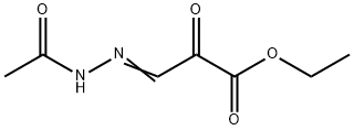 Propanoic  acid,  3-(acetylhydrazono)-2-oxo-,  ethyl  ester  (9CI) Struktur