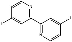 4,4′-ジヨード-2,2′-ビピリジン 化学構造式