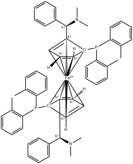 831226-37-0 S,S)-(+)-2,2'-BIS[-(N,N-二甲氨基)(苯基)甲基]-1,1'-双(二环己基磷)二茂铁