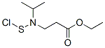 ethyl 3-(chlorosulfanyl-propan-2-yl-amino)propanoate Struktur
