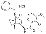exo-2-Ethoxy-3-methoxy-N-(9-benzyl-9-azabicyclo(3.2.1)non-3-yl)benzami de hydrochloride Struktur