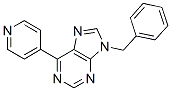 9H-Purine,  9-(phenylmethyl)-6-(4-pyridinyl)- Structure