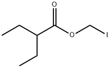 Butanoic acid, 2-ethyl-, iodomethyl ester Struktur