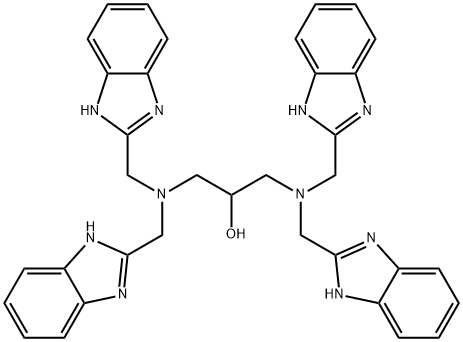 N,N,N',N'-TETRAKIS(2-BENZIMIDAZOLYLMETHYL)-1,3-DIAMINOPROPAN-2-OL Struktur