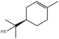 (R)-α,α,4-トリメチル-3-シクロヘキセン-1-メタンチオール 化学構造式