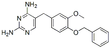5-[(3-methoxy-4-phenylmethoxy-phenyl)methyl]pyrimidine-2,4-diamine 结构式