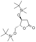 3,5-二-O-(叔丁基二甲基硅烷)-2-脱氧-D-核糖酸-1,4-内酯 结构式