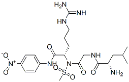 methylsulfonylleucyl-glycyl-arginine-4-nitroanilide 结构式