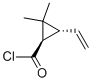 Cyclopropanecarbonyl chloride, 3-ethenyl-2,2-dimethyl-, trans- (9CI) 结构式