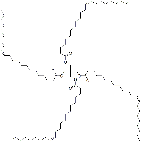 ビス[(13Z)-13-ドコセン酸]2,2-ビス[[[(13Z)-1-オキソ-13-ドコセニル]オキシ]メチル]-1,3-プロパンジイル 化学構造式