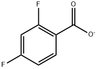 2,4-二氟苯甲酸钠 结构式