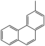 3-メチルフェナントレン 化学構造式