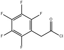 2,3,4,5,6-ペンタフルオロベンゼン酢酸クロリド 化学構造式