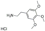 3,4,5-三甲氧苯乙胺盐酸盐 结构式