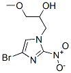 4-ブロモ-α-(メトキシメチル)-2-ニトロ-1H-イミダゾール-1-エタノール 化学構造式