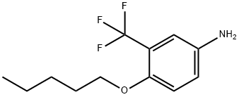 4-(pentyloxy)-3-(trifluoromethyl)benzenamine Struktur