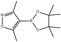 3,5-ジメチル-4-(4,4,5,5-テトラメチル-1,3,2-ジオキサボロラン-2-イル)イソオキサゾール 化学構造式