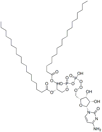 [[(2R,3R,4S,5R)-5-(4-amino-2-oxo-pyrimidin-1-yl)-3,4-dihydroxy-oxolan- 2-yl]methoxy-hydroxy-phosphoryl]oxy-[(2R)-2,3-dioctadecanoyloxypropoxy ]phosphinic acid,83214-11-3,结构式