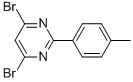 4,6-DIBROMO-2-(4-METHYLPHENYL)PYRIMIDINE 结构式
