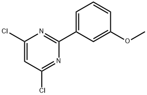 4,6-DICHLORO-2-(3-METHOXYPHENYL)PYRIMIDINE 结构式