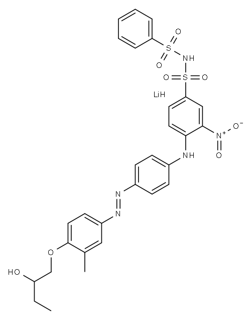 lithium 4-[[4-[[4-(2-hydroxybutoxy)-m-tolyl]azo]phenyl]amino]-3-nitro-N-(phenylsulphonyl)benzenesulphonamidate Structure