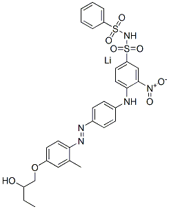 83221-40-3 lithium 4-[[4-[[4-(2-hydroxybutoxy)-o-tolyl]azo]phenyl]amino]-3-nitro-N-(phenylsulphonyl)benzenesulphonamidate