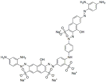 sodium 6-[(2,4-diaminophenyl)azo]-3-[[4-[[4-[[7-[(2,4-diaminophenyl)azo]-1-hydroxy-3-sulpho-2-naphthyl]azo]phenyl]amino]-3-sulphophenyl]azo]-4-hydroxynaphthalene-2,7-disulphonate|