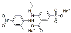 disodium 2-[1-(1-methylethyl)-3-(2-methyl-4-nitrophenyl)triazen-2-yl]-5-sulphonatobenzoate 结构式