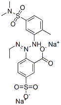 disodium 2-[3-[5-[(dimethylamino)sulphonyl]-2-methylphenyl]-1-ethyltriazen-2-yl]-5-sulphonatobenzoate Structure