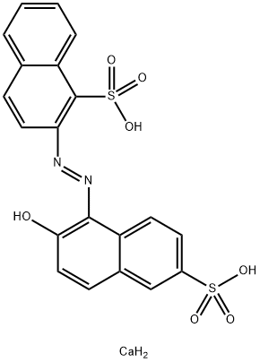 calcium 2-[(2-hydroxy-6-sulphonato-1-naphthyl)azo]naphthalenesulphonate Structure