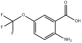 2-氨基-5-(三氟甲氧基)苯甲酸 结构式