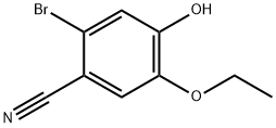 2-BROMO-5-ETHOXY-4-HYDROXY-BENZONITRILE Struktur
