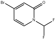 4-溴-1-(二氟甲基)吡啶-2(1H)-酮,832735-57-6,结构式