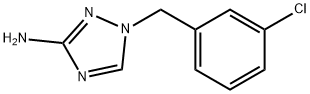 1-(3-クロロベンジル)-1H-1,2,4-トリアゾール-3-アミン 化学構造式