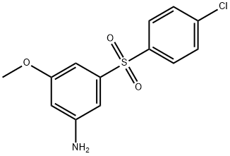 3-[(4-chlorophenyl)sulfonyl]-5-methoxyaniline Structure