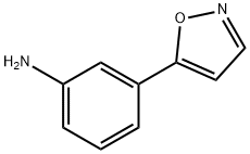 3-イソオキサゾール-5-イルアニリン 化学構造式