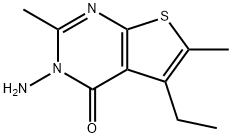 3-氨基-5-乙基-2,6-二甲基-4-噻吩并[3,2-E]嘧啶酮, 832740-48-4, 结构式