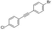 1-BROMO-4-[(4-CHLOROPHENYL)ETHYNYL]BENZENE 结构式
