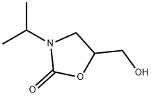 5-(hydroxymethyl)-3-(1-methylethyl)oxazolidin-2-one Struktur