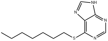 6-N-HEPTYLMERCAPTOPURINE Structure