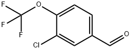 3-クロロ-4-(トリフルオロメトキシ)ベンズアルデヒド 化学構造式