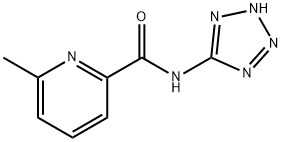 6-methyl-N-(1H-tetrazol-5-yl)-2-pyridinecarboxamide 结构式