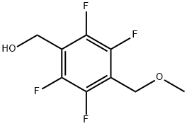 ［2，3，5，6-テトラフルオロ-4-（メトキシメチル）フェニル］メタノール 化学構造式