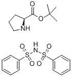 L-プロリン1,1-ジメチルエチル・N-(フェニルスルホニル)ベンゼンスルホンアミド 化学構造式