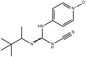 N-cyano-N'-(pyridin-4-yl-N''-(1,2,2-trimethylpropyl)guanidine N-oxide Structure