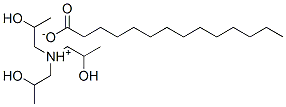 テトラデカン酸・1,1′,1′′-ニトリロトリス(2-プロパノール) 化学構造式