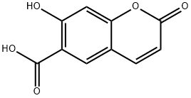 7-Hydroxycoumarin-6-carboxylic acid Structure