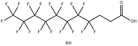 4,4,5,5,6,6,7,7,8,8,9,9,10,10,11,11,11-ヘプタデカフルオロウンデカン酸カリウム 化学構造式
