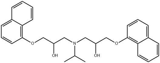 1,1'-[(1-Methylethyl)iMino]bis[3-(1-naphthalenyloxy)-2-propanol Structure